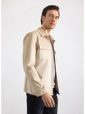 Süvari Bej Erkek Slim Fit Mont MN2008700549