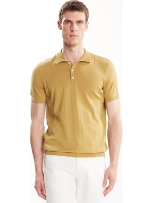 Ted Baker Sarı Erkek Polo T-Shirt TBMRKW2050