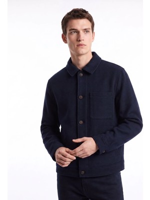 Fabrika Lacivert Erkek Slim Fit Mont F6WM-MNT 2111