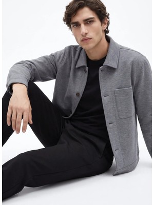Fabrika Gri Erkek Slim Fit Mont F6WM-MNT 2111