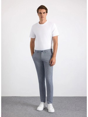 Süvari Lacivert Erkek Slim Fit Melanj Pantolon SPN2020500006