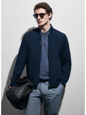 Lufian Lufıan Lacivert Erkek Slim Fit Mont Brooks