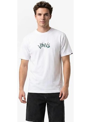 Vans VN000SY0WHT1 Wild Circle Ss Tee Beyaz Yuvarlak Yaka Düz Erkek T-Shirt