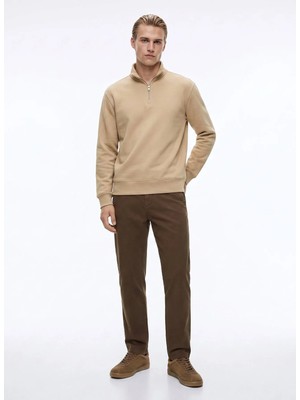 gmg firenze Gmg Fırenze Kahverengi Erkek Slim Fit Pantolon GU26MSS01054