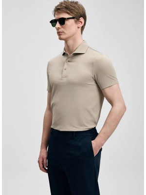 Lufian Lufıan Toprak Erkek Slim Fit Polo T-Shirt Spencer