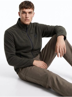 Discovery Expedition D5WM-SWT3301 Haki Erkek Polar Sweatshırt