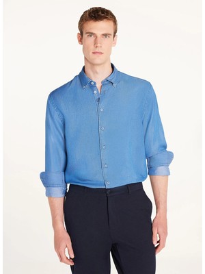 Ted Baker Mavi Erkek Gömlek TBMRSH2052