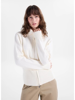 Fabrika Ekru Kadın Regular Fit Hırka F6WL-HRK0003
