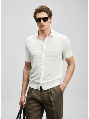 Lufian Lufıan Beyaz Erkek Slim Fit Gömlek Darwın