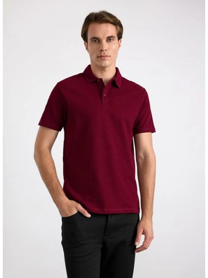 Süvari Bordo Erkek Regular Fit Petek T-Shirt STS1014000010