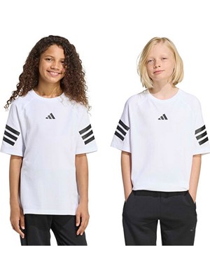 Adidas J Fı 3s  Tee Çocuk Günlük Tişört KC1965 Beyaz