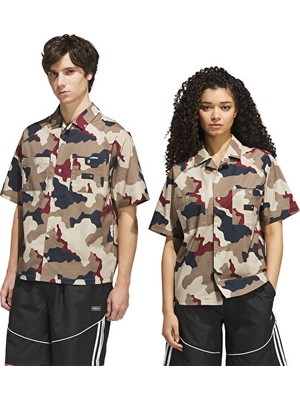 Adidas Fsbutton Up Unisex Günlük Gömlek KS4328 Haki