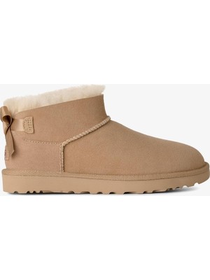 UGG Kadın Süet Dış Yüzeyli Konforlu Eva Tabanlı Içi Kürklü Kum Bot & Bootie 1185491-SAND