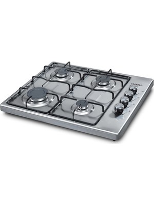 Kumtel Lx-4120f Doğalgazlı Set Üstü Ocak Inox Metal 4 Gözlü Güvenli Gaz Emniyeti ile Şık Tasarım