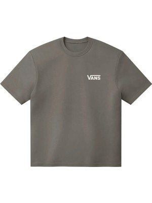 Vans VN0010FF9JC1 Left Chest Iı Loose Ss Gri Bisiklet Yaka Regular Fit Düz Erkek T-Shirt