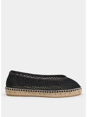 Manebi Siyah Kadın Espadril x 5.5 Bk