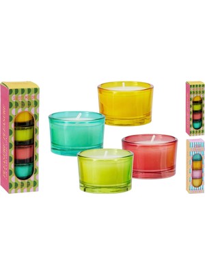 Boyner Evde Mum & Şamdan Mum Scented Candle In Glass 4pcs