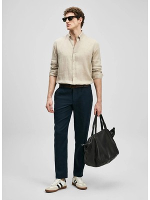 Lufian Lufıan Lacivert Erkek Slim Fit Pantolon Karl