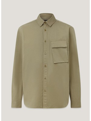 Belstaff Haki Erkek Regular Fit Gömlek Scale Shırt Fatigue Green
