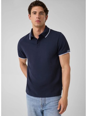 Guess Lacivert Erkek Polo T-Shirt M6YP28K4475-G7V2 Pique Polo T-Shirt