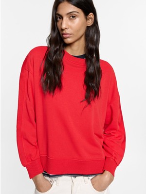 Parfois Kadın Ribana Detaylı Sweatshirt