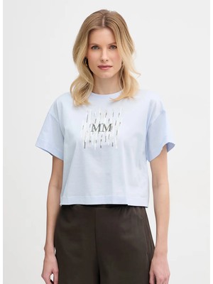 mm Mavi Kadın T-Shirt 2616941048600