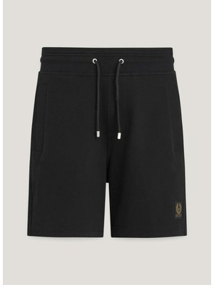 Belstaff Siyah Erkek Sweat Şort Belstaff Sweatshorts Black