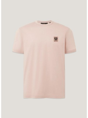 Belstaff Pembe Erkek Regular Fit Logo Baskılı T-Shirt Belstaff T-Shırt Dusk Pink