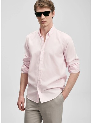 Lufian Lufıan Pembe Erkek Slim Fit Gömlek Danıel