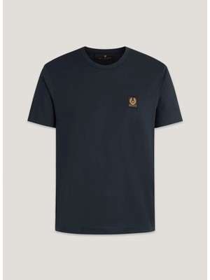 Belstaff Lacivert Erkek Regular Fit Logo Baskılı T-Shirt Belstaff T-Shırt Dark Ink