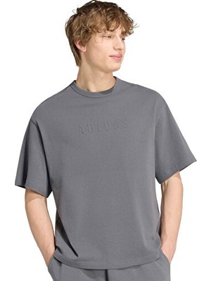 Adidas M Sl Gfx T Erkek Günlük Tişört KR1352 Gri