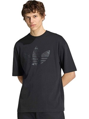 Adidas Camo Tee Infı Erkek Günlük Tişört IA5931 Siyah