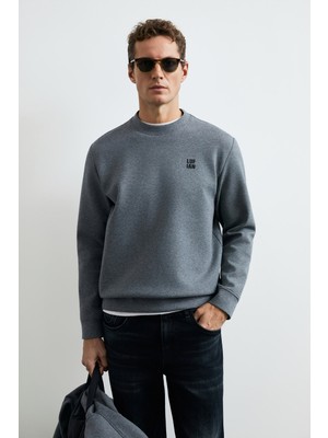 Lufian Grand Erkek Sweatshirt Gri