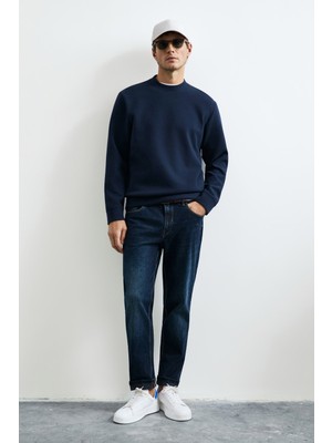 Lufian Logan Erkek Sweatshirt Lacivert