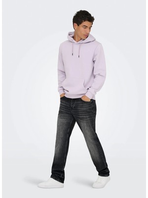 Only & Sons Antrasit Erkek Taşlamalı Denim Pantolon 22033824 Onsedge Wb 3824 Dot Dnm