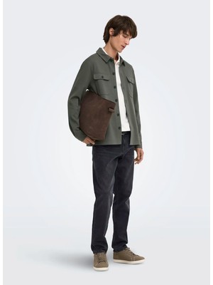 Only & Sons Gri Erkek Taşlamalı Denim Pantolon 22038483 Onsweft Jax Wb 8483 Taı