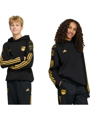 Adidas Siyah Erkek Çocuk Desenli Sweatshirt HZ0906 J Fn Hd