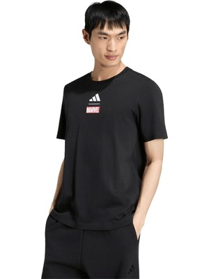 Adidas KR3609 M Dny Graphıc T Siyah Bisiklet Yaka Düz Erkek T-Shirt