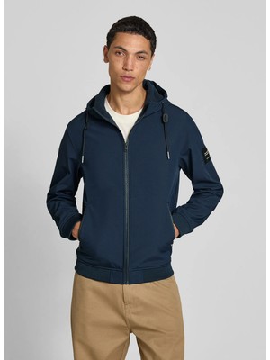 Jack & Jones Lacivert Erkek Mont 12236300 Jjebasıc Softshell Hood