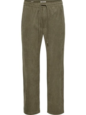 Only & Sons Kahverengi Erkek Yumuşak Dokulu Chino Pantolon 22038971 Onsfade Corduroy 0658 Pant