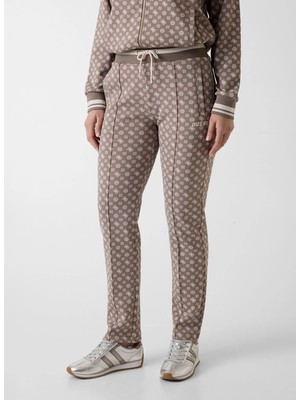 Guess Bej Kadın Regular Fit Baskılı Eşofman Altı V5YB20KB212-PMQX