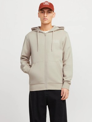 Jack & Jones Erkek Jjecorp Logolu Bej Hırka -12265177