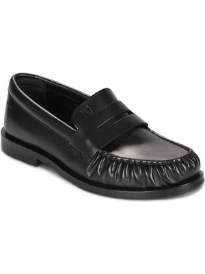 Calvin Klein Siyah Kadın Loafer Round Loafer Lth