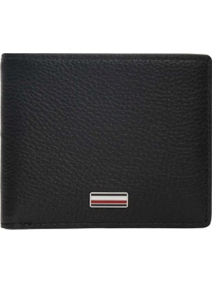 Tommy Hilfiger Siyah Erkek Cüzdan Th Central Mını cc Wallet