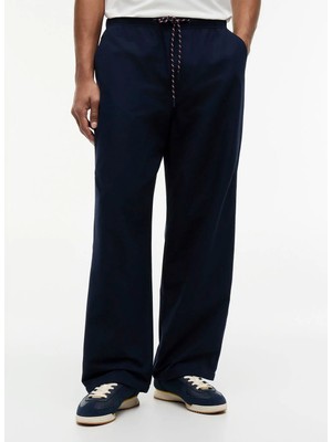 Tommy Jeans Lacivert Erkek Chino Pantolon DM0DM23119C1G Tjm Theo Saılıng Par