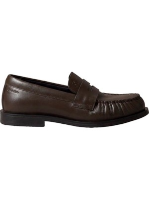 Calvin Klein Kahverengi Kadın Loafer Round Loafer Lth