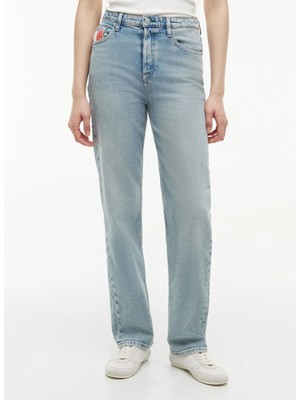 Tommy Jeans Mavi Kadın Slim Straight Denim Pantolon DW0DW230351AB