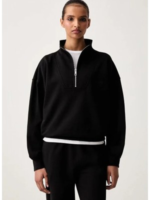 Calvin Klein Siyah Kadın Sweatshirt LV044G247GUB1