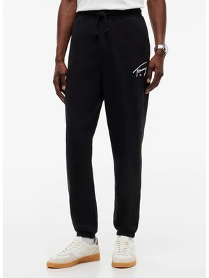 Tommy Jeans Siyah Erkek Sweatpant DM0DM23593BDS Tjm Reg Sıgnature Sw