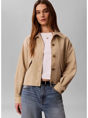Calvin Klein Jeans Kahverengi Kadın Ceket LV047G502GPF0